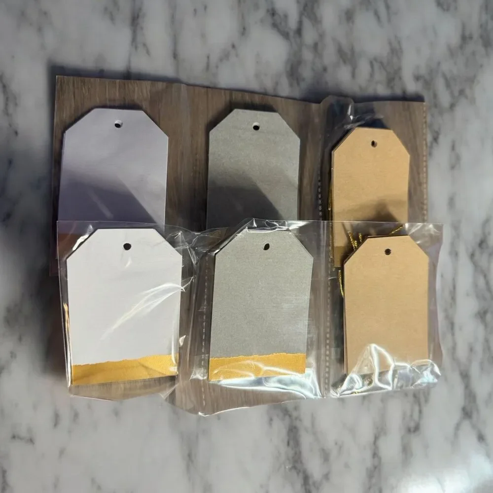 Blank Multi Color Craft Gift Tags/Labels 60‎ Count New
